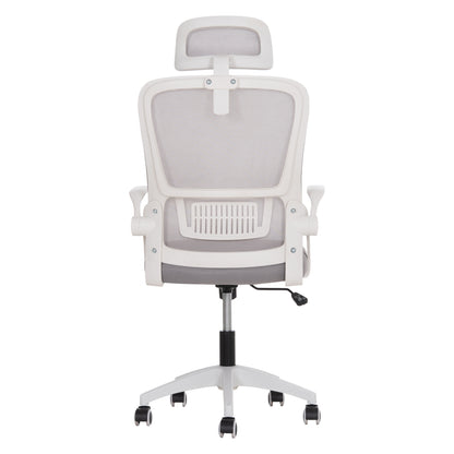 Office Chair Blazer Hm1205.02 Grey Mesh Fabric--white Arms 60x58x110-130hcm.