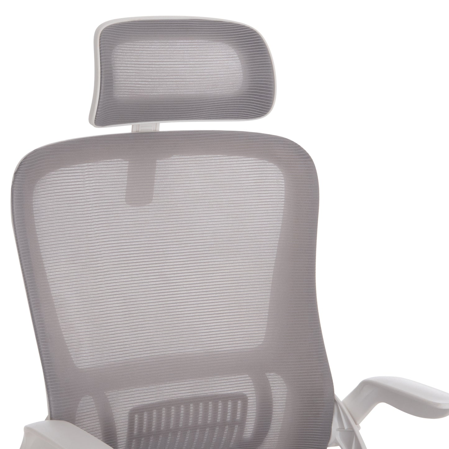 Office Chair Blazer Hm1205.02 Grey Mesh Fabric--white Arms 60x58x110-130hcm.