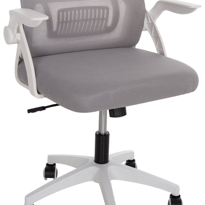 Office Chair Blazer Hm1205.02 Grey Mesh Fabric--white Arms 60x58x110-130hcm.