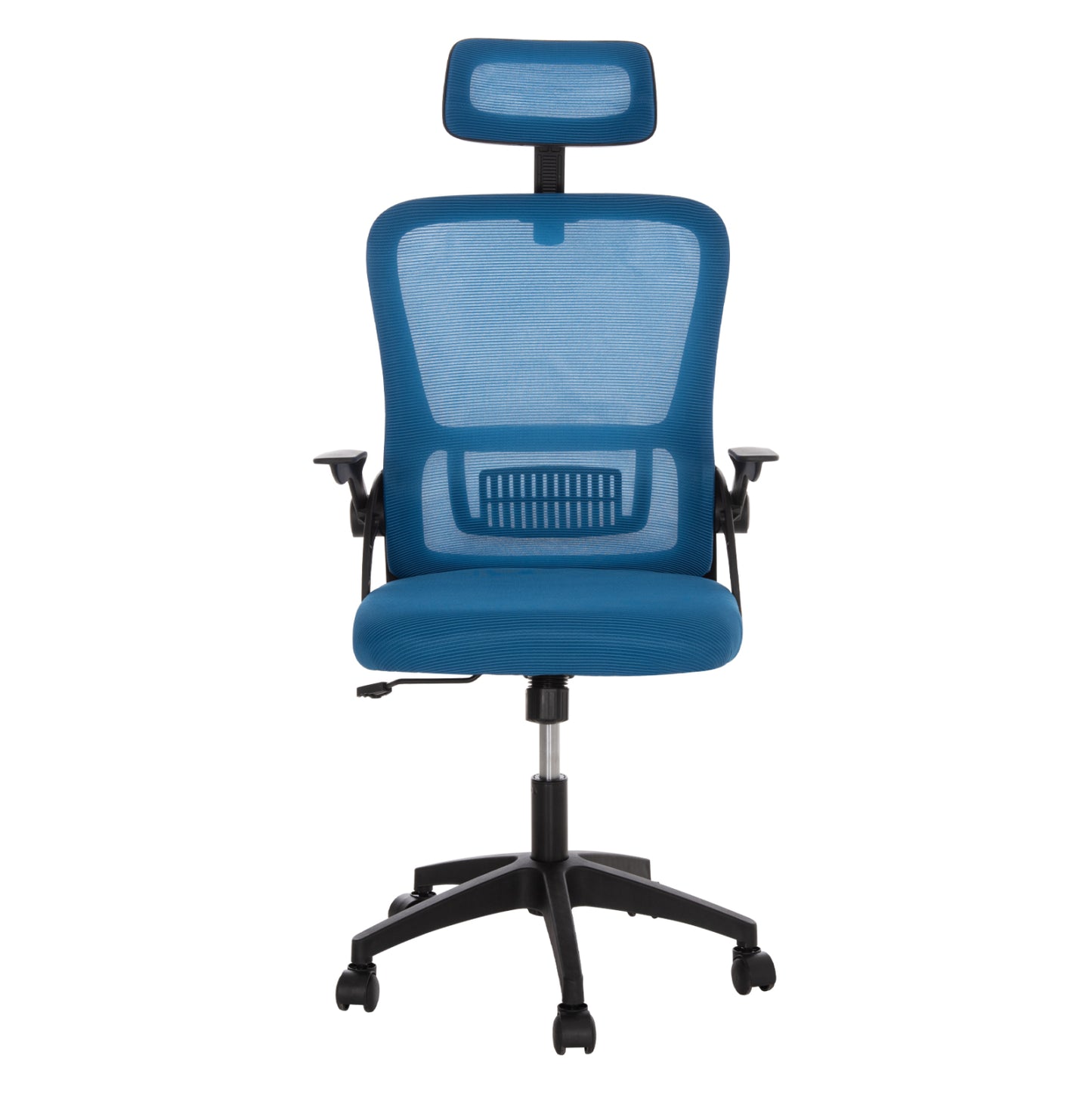 Office Chair Blazer Hm1205.03 Blue Mesh Fabric--black Arms 60x58x110-130hcm.