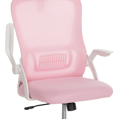 Office Chair Blazer Hm1205.04 Pink Mesh Fabric--white Arms 60x58x110-130hcm.