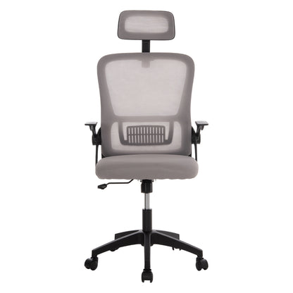 Office Chair Blazer Hm1205.05 Grey Mesh Fabric--black Frame 60x58x110-130hcm.