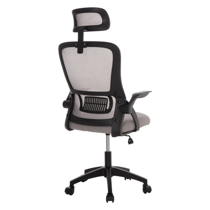 Office Chair Blazer Hm1205.05 Grey Mesh Fabric--black Frame 60x58x110-130hcm.