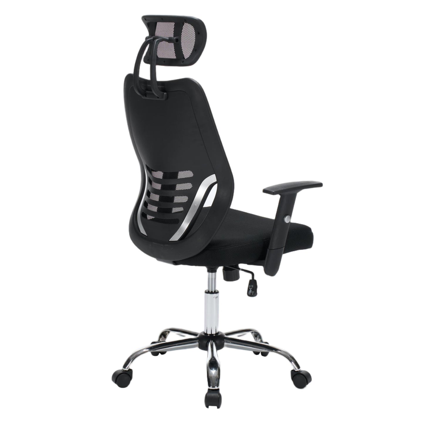 Office Chair Brief Hm1206.01 Black Mesh Fabric--chromed Base 63x64x122hcm.
