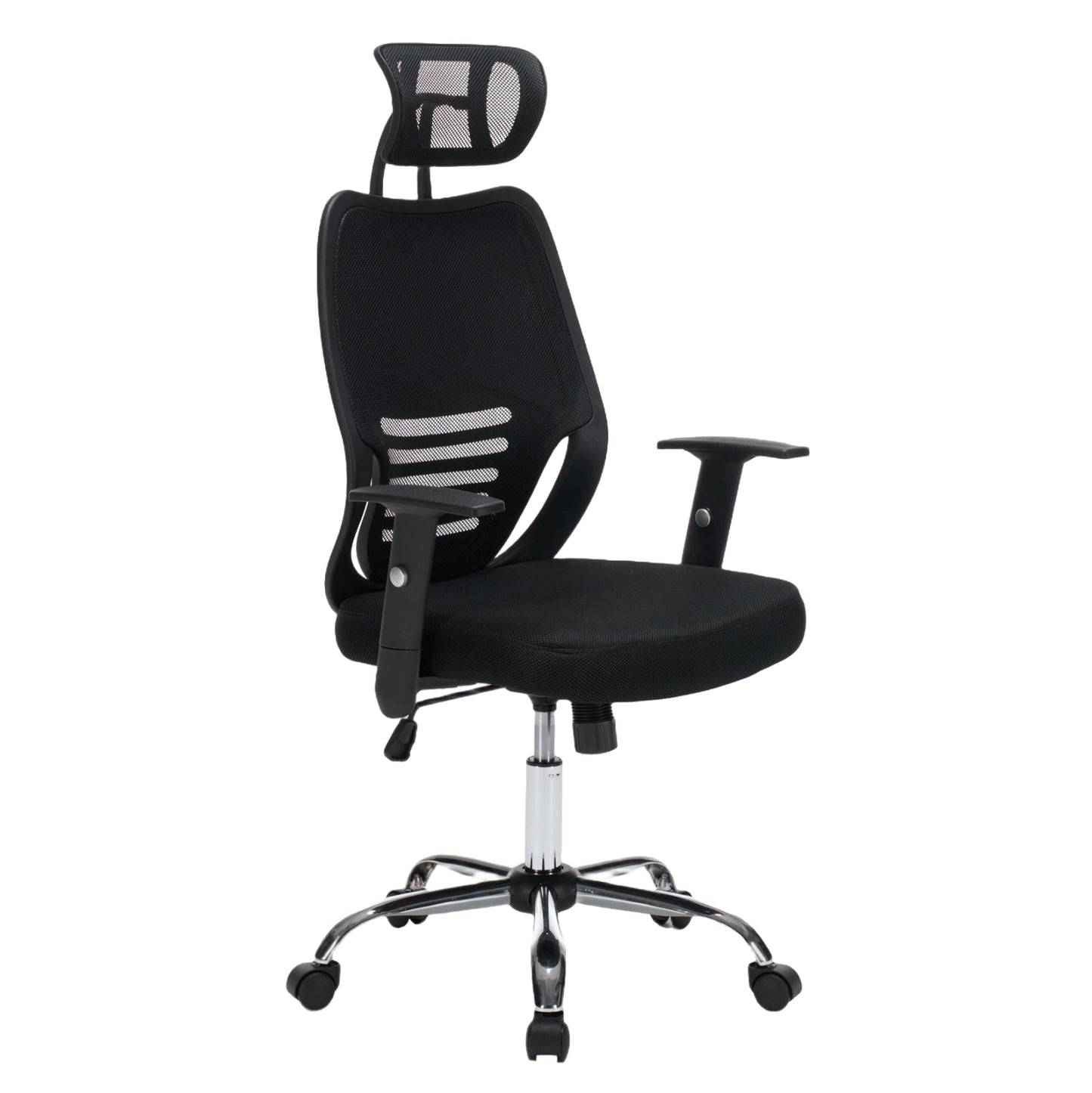 Office Chair Brief Hm1206.01 Black Mesh Fabric--chromed Base 63x64x122hcm.