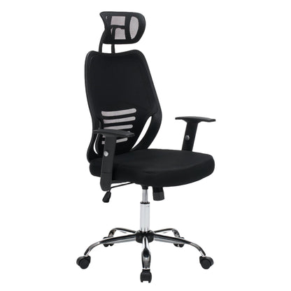 Office Chair Brief Hm1206.01 Black Mesh Fabric--chromed Base 63x64x122hcm.
