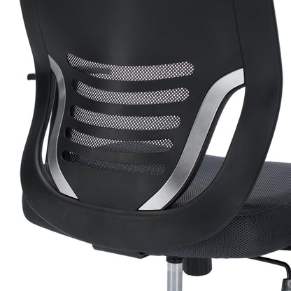 Office Chair Brief Hm1206.02 Grey Mesh Fabric--chromed Base 63x64x122hcm.
