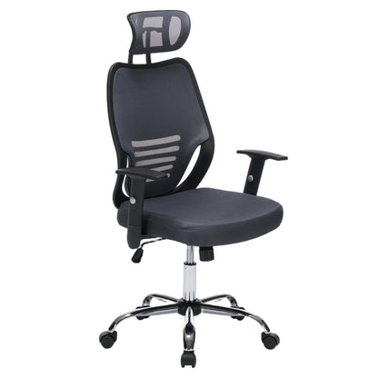 Office Chair Brief Hm1206.02 Grey Mesh Fabric--chromed Base 63x64x122hcm.