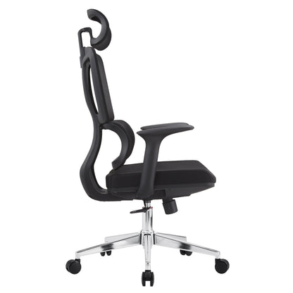 Office Chair Taskmaster Hm1216.01 Black Mesh Fabric--chromed Base 69x65x125hcm.