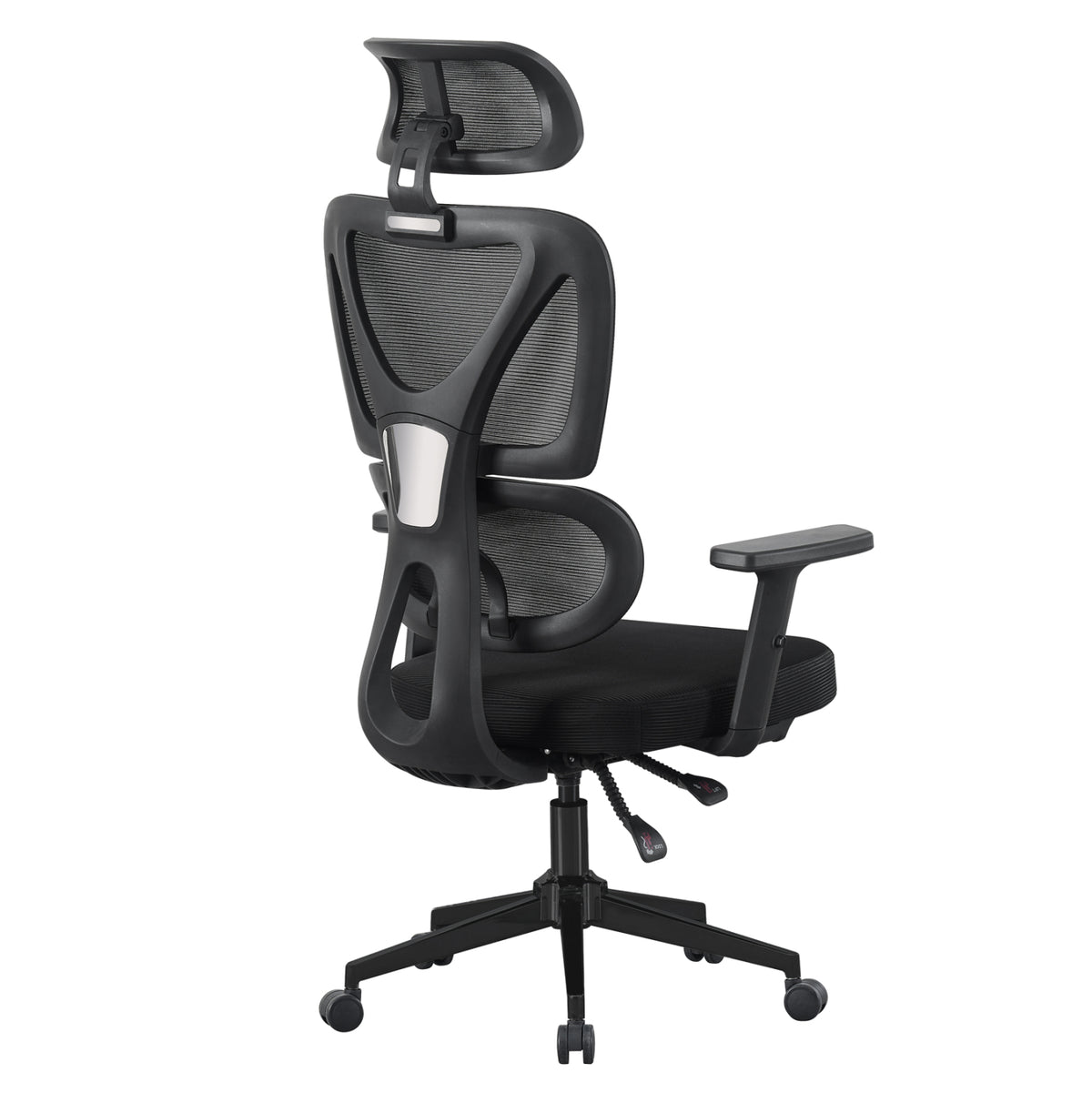 Office Chair Novar Hm1218.01 Black Mesh--pp Base 51x49x121-129hcm.