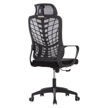 Office Chair Elvar Hm1219.01 Black Mesh--polypropylene Base 63x56x125hcm.
