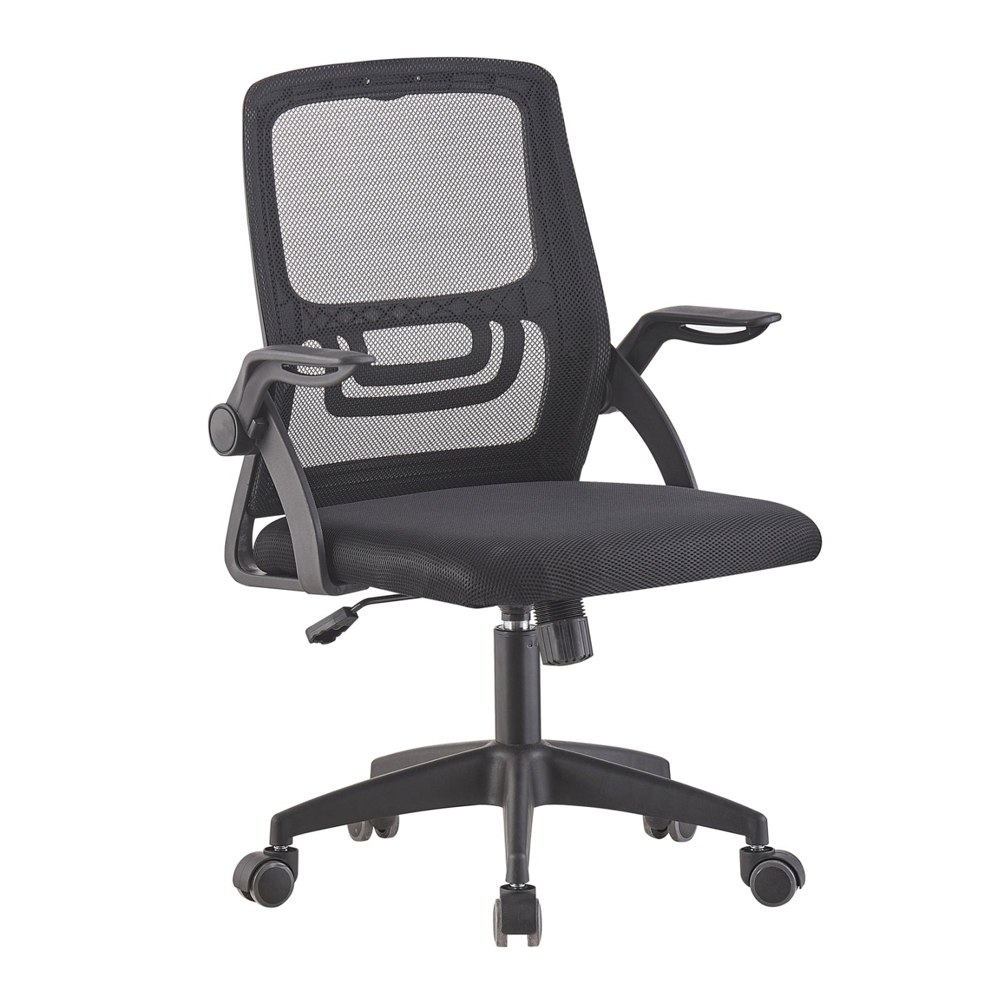 Office Chair Nettis Hm1220.01 Black Mesh--polypropylene Base 47x47x109-119hcm