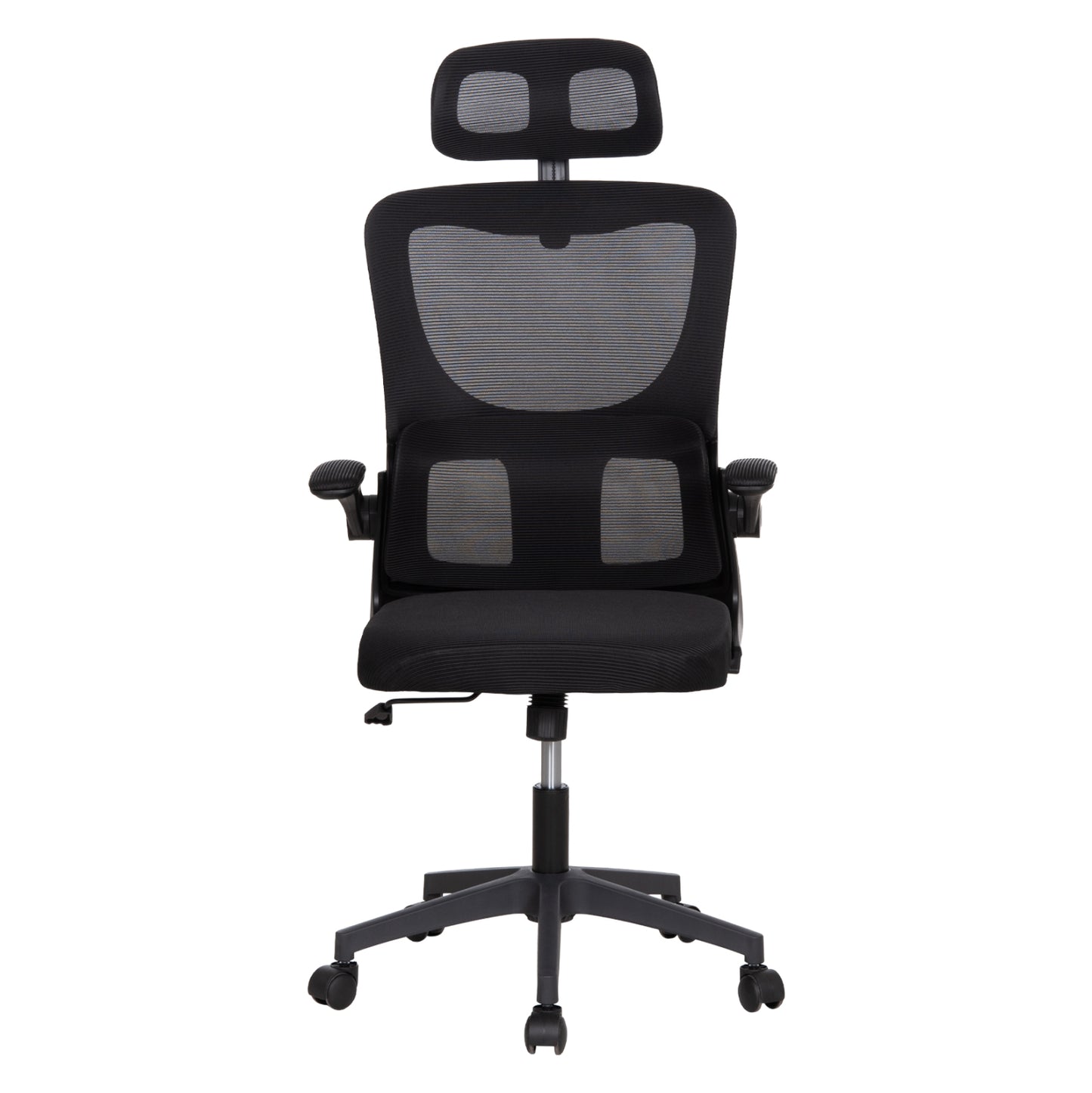 Office Chair Kesi Hm1222.01 Black Mesh Fabric & Pp 61x62x125hcm.