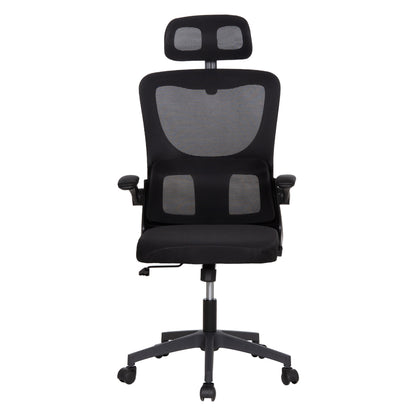 Office Chair Kesi Hm1222.01 Black Mesh Fabric & Pp 61x62x125hcm.