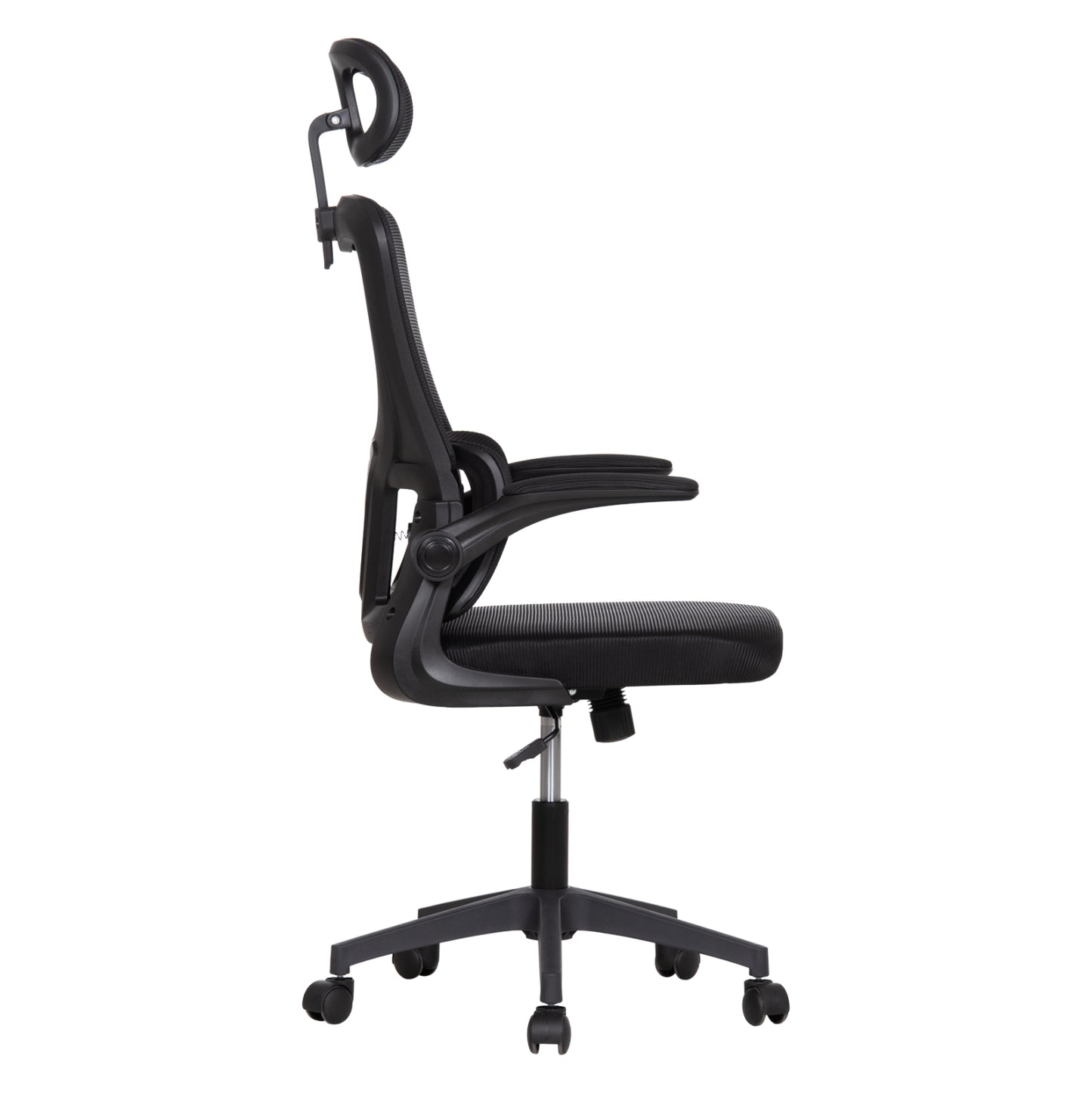 Office Chair Kesi Hm1222.01 Black Mesh Fabric & Pp 61x62x125hcm.