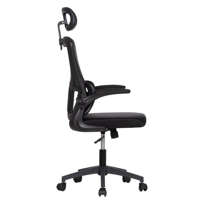 Office Chair Kesi Hm1222.01 Black Mesh Fabric & Pp 61x62x125hcm.
