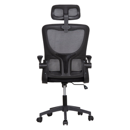 Office Chair Kesi Hm1222.01 Black Mesh Fabric & Pp 61x62x125hcm.