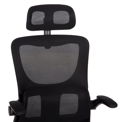Office Chair Kesi Hm1222.01 Black Mesh Fabric & Pp 61x62x125hcm.