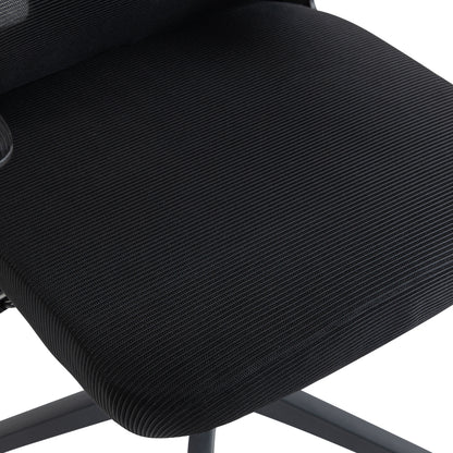 Office Chair Kesi Hm1222.01 Black Mesh Fabric & Pp 52x50x122hcm.