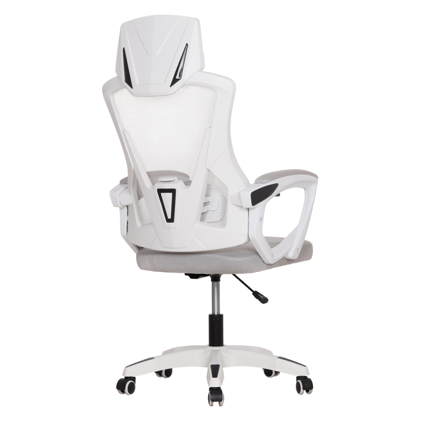Office Chair Salas Hm1223.02 P.p. In White--mesh Fabric In Light Grey 57x71x110-120hcm.