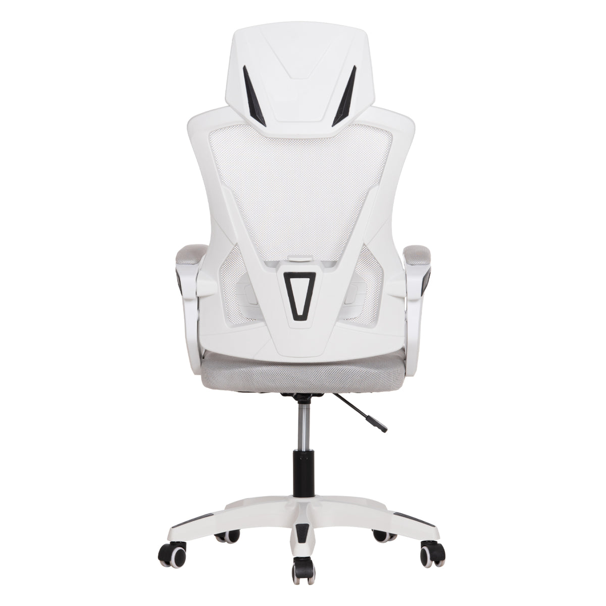 Office Chair Salas Hm1223.02 P.p. In White--mesh Fabric In Light Grey 57x71x110-120hcm.