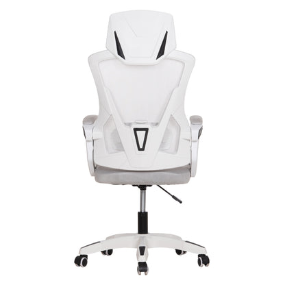 Office Chair Salas Hm1223.02 P.p. In White--mesh Fabric In Light Grey 57x71x110-120hcm.
