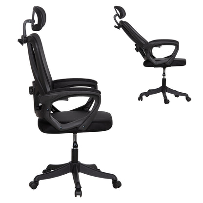Office Chair Frantic Hm1224.01 Black Mesh & Polypropylene 60x66x130hcm.