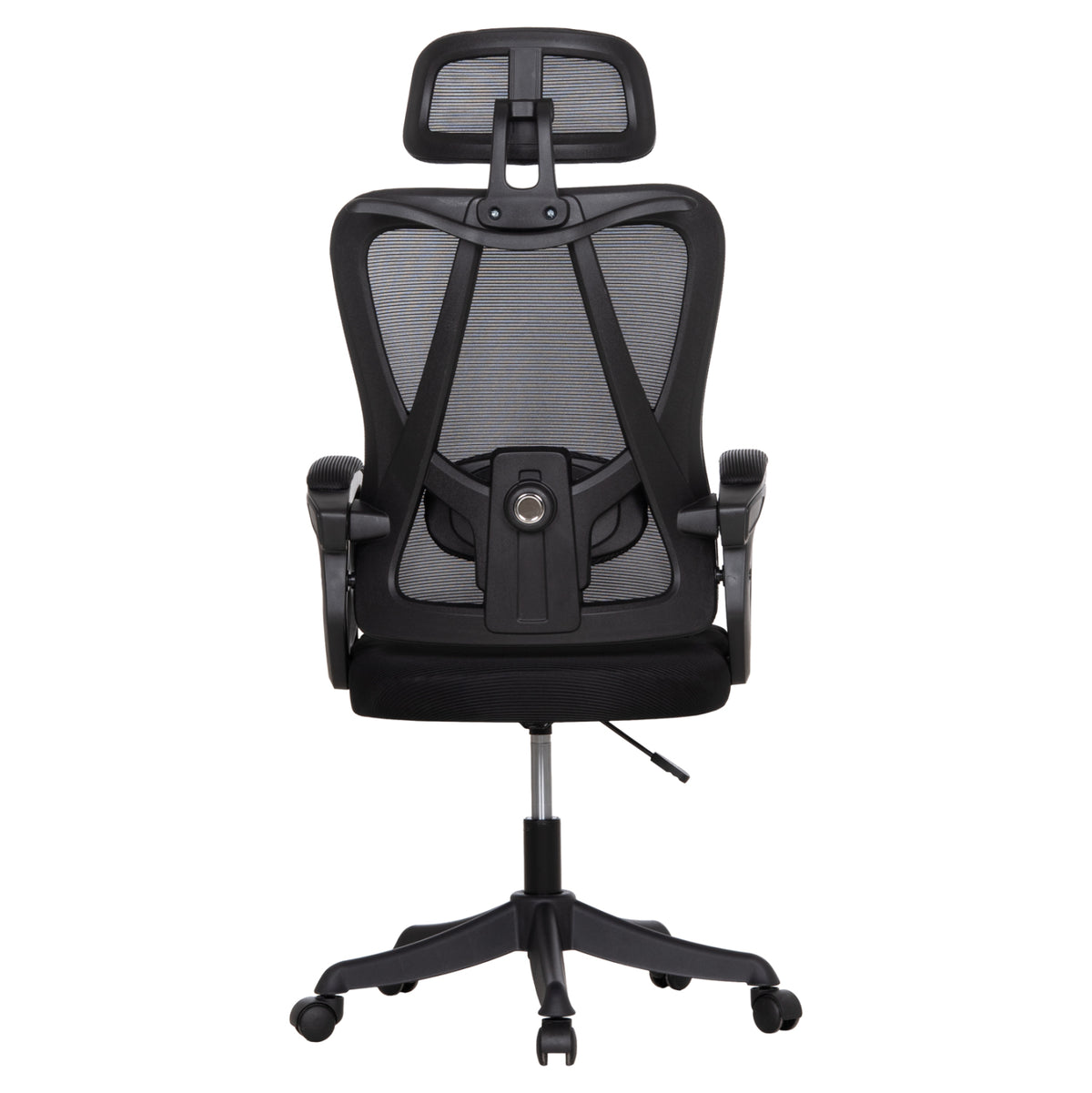 Office Chair Frantic Hm1224.01 Black Mesh & Polypropylene 60x66x130hcm.