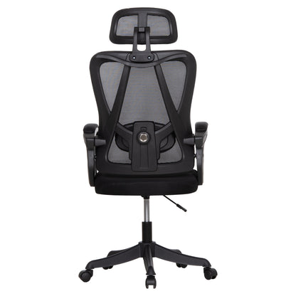 Office Chair Frantic Hm1224.01 Black Mesh & Polypropylene 60x66x130hcm.