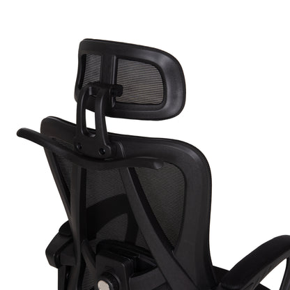 Office Chair Frantic Hm1224.01 Black Mesh & Polypropylene 60x66x130hcm.