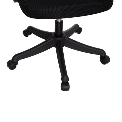 Office Chair Frantic Hm1224.01 Black Mesh & Polypropylene 60x66x130hcm.