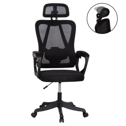 Office Chair Frantic Hm1224.01 Black Mesh & Polypropylene 60x66x130hcm.