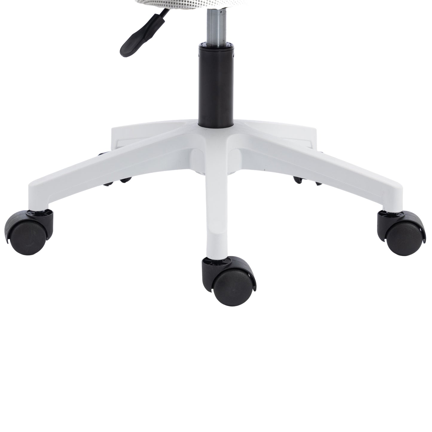 Office Chair Zenith Hm1225.02 Polypropylene In White--mesh In Light Grey 60x60x92-100hcm