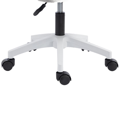 Office Chair Zenith Hm1225.02 Polypropylene In White--mesh In Light Grey 60x60x92-100hcm
