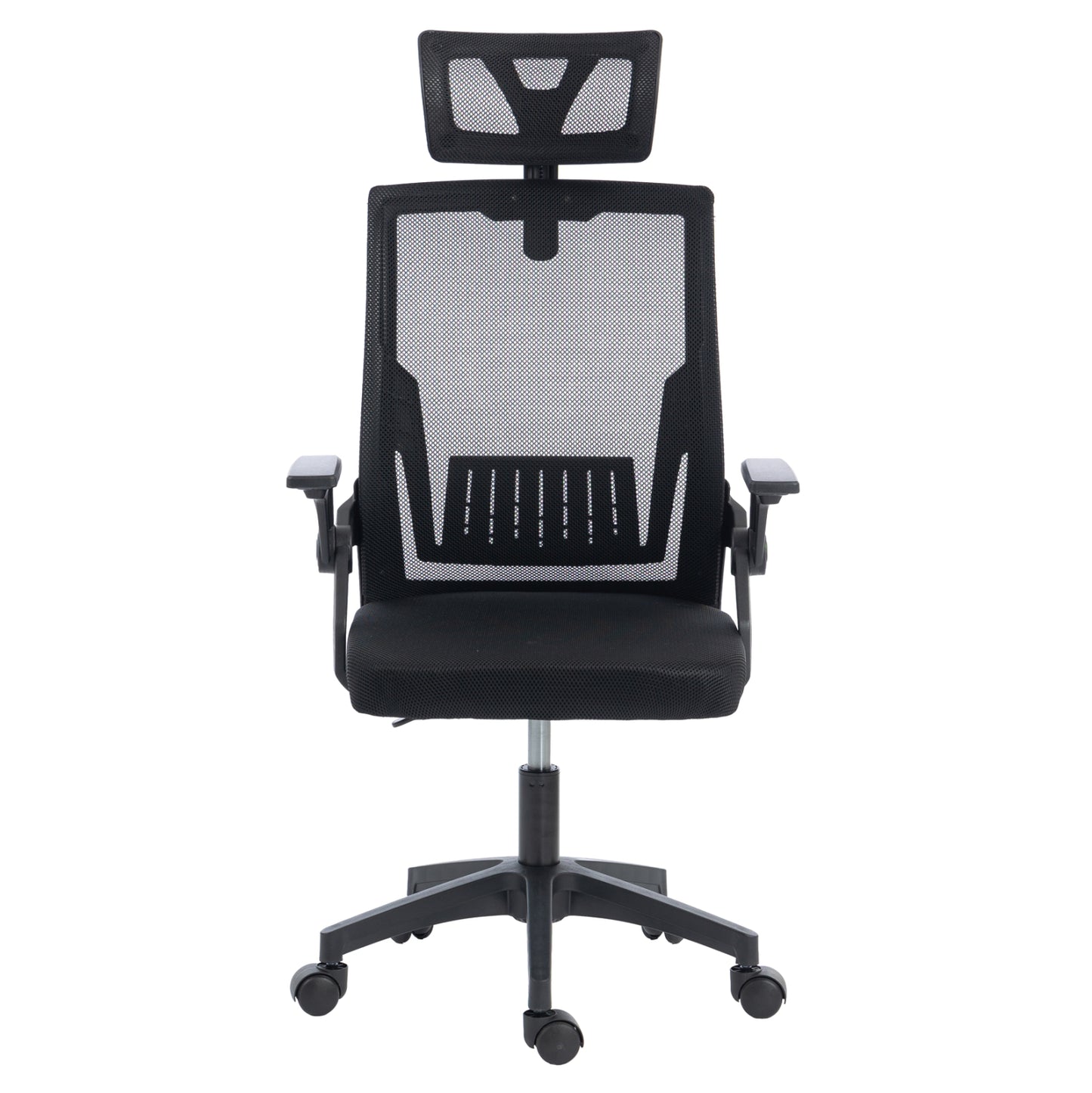 Office Chair Matron Hm1226.01 Black Pp & Mesh Fabric 47x47x128hcm.