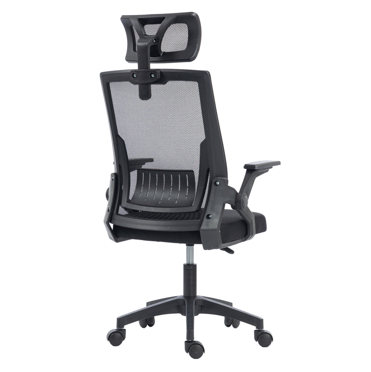 Office Chair Matron Hm1226.01 Black Pp & Mesh Fabric 47x47x128hcm.