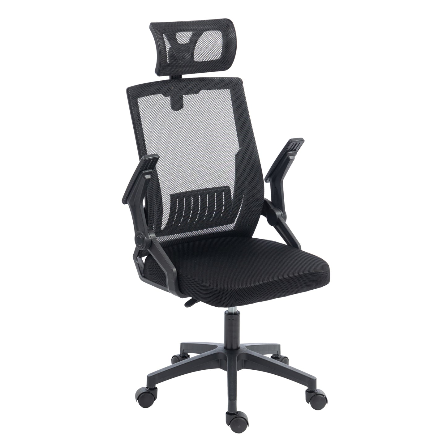 Office Chair Matron Hm1226.01 Black Pp & Mesh Fabric 47x47x128hcm.