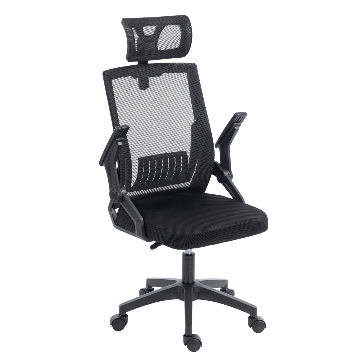 Office Chair Matron Hm1226.01 Black Pp & Mesh Fabric 47x47x128hcm.