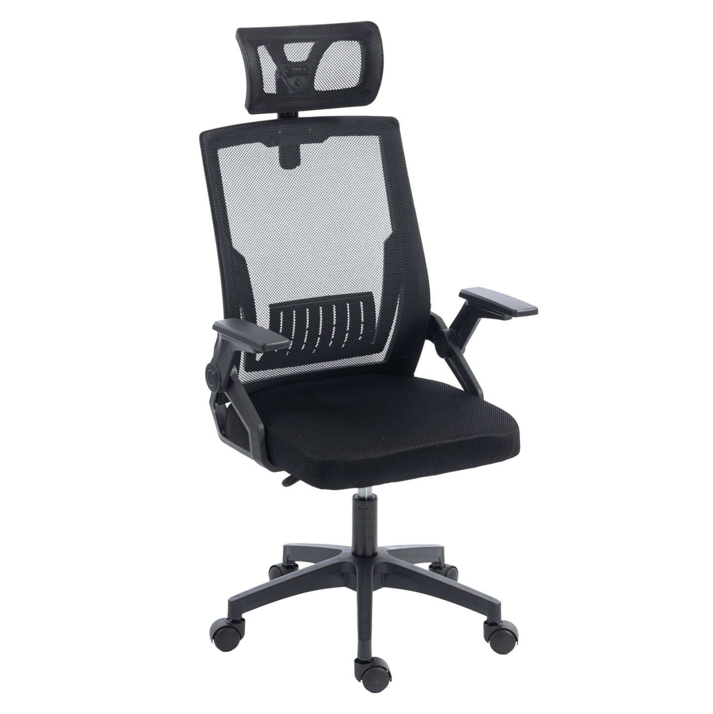 Office Chair Matron Hm1226.01 Black Pp & Mesh Fabric 47x47x128hcm.
