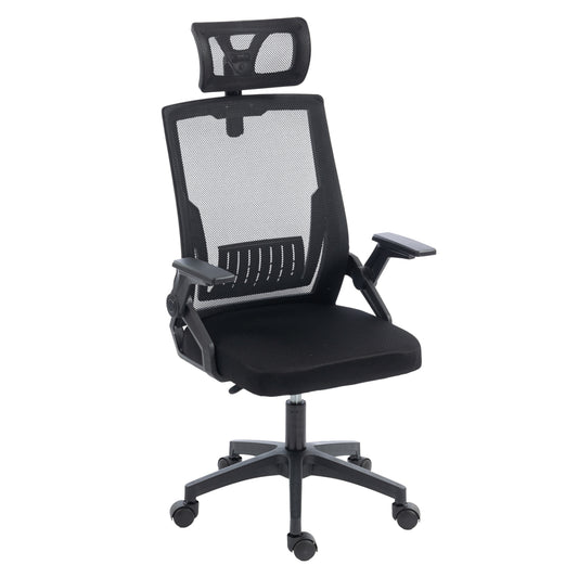 Office Chair Matron Hm1226.01 Black Pp & Mesh Fabric 47x47x128hcm.