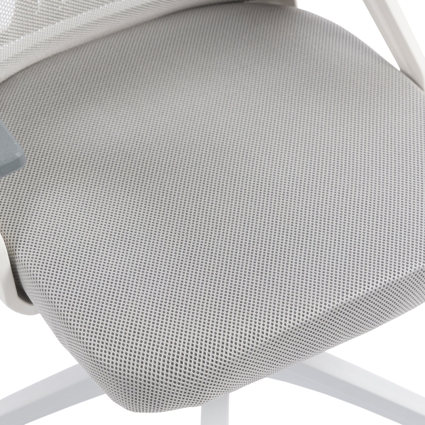 Office Chair Matron Hm1226.02 White Pp--light Grey Mesh Fabric 47x47x128hcm.
