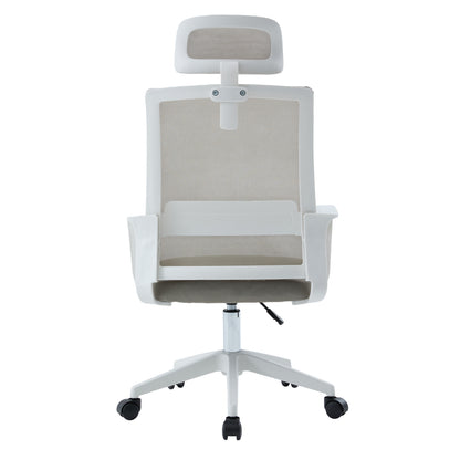 Office Chair Velocity Hm1229.02 White Pp--light Grey Mesh Fabric 61x62x123hcm.