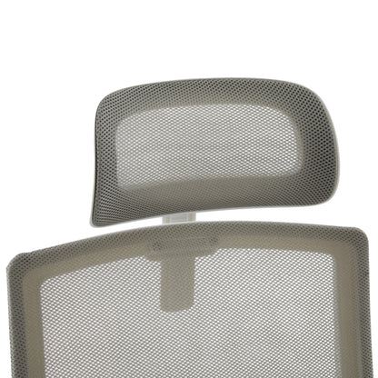 Office Chair Velocity Hm1229.02 White Pp--light Grey Mesh Fabric 61x62x123hcm.