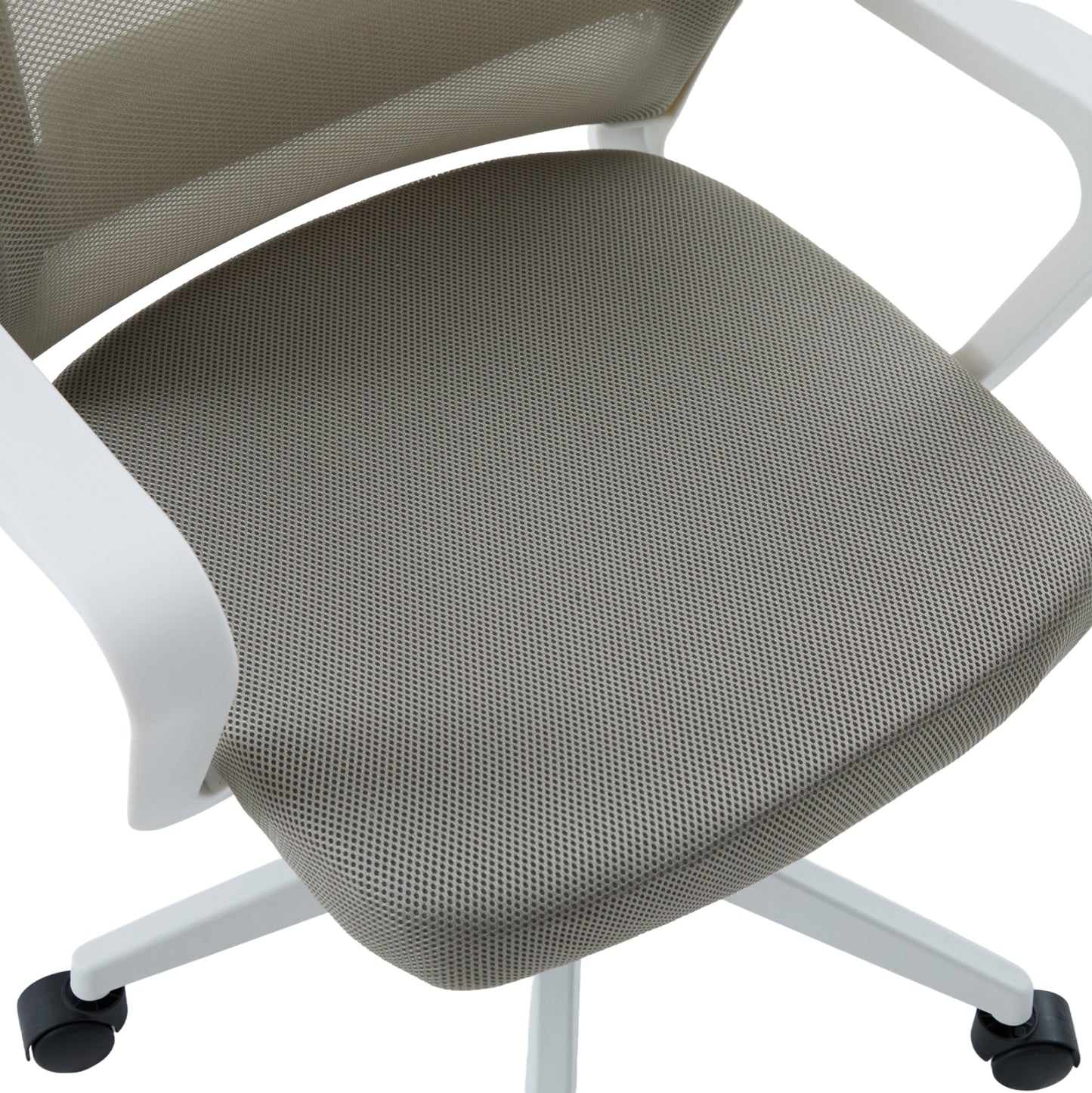 Office Chair Velocity Hm1229.02 White Pp--light Grey Mesh Fabric 61x62x123hcm.