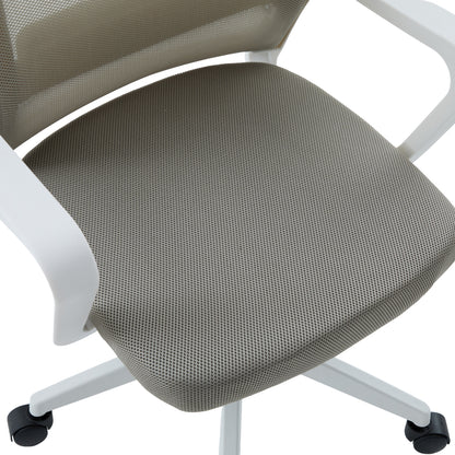 Office Chair Velocity Hm1229.02 White Pp--light Grey Mesh Fabric 61x62x123hcm.