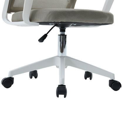 Office Chair Velocity Hm1229.02 White Pp--light Grey Mesh Fabric 61x62x123hcm.