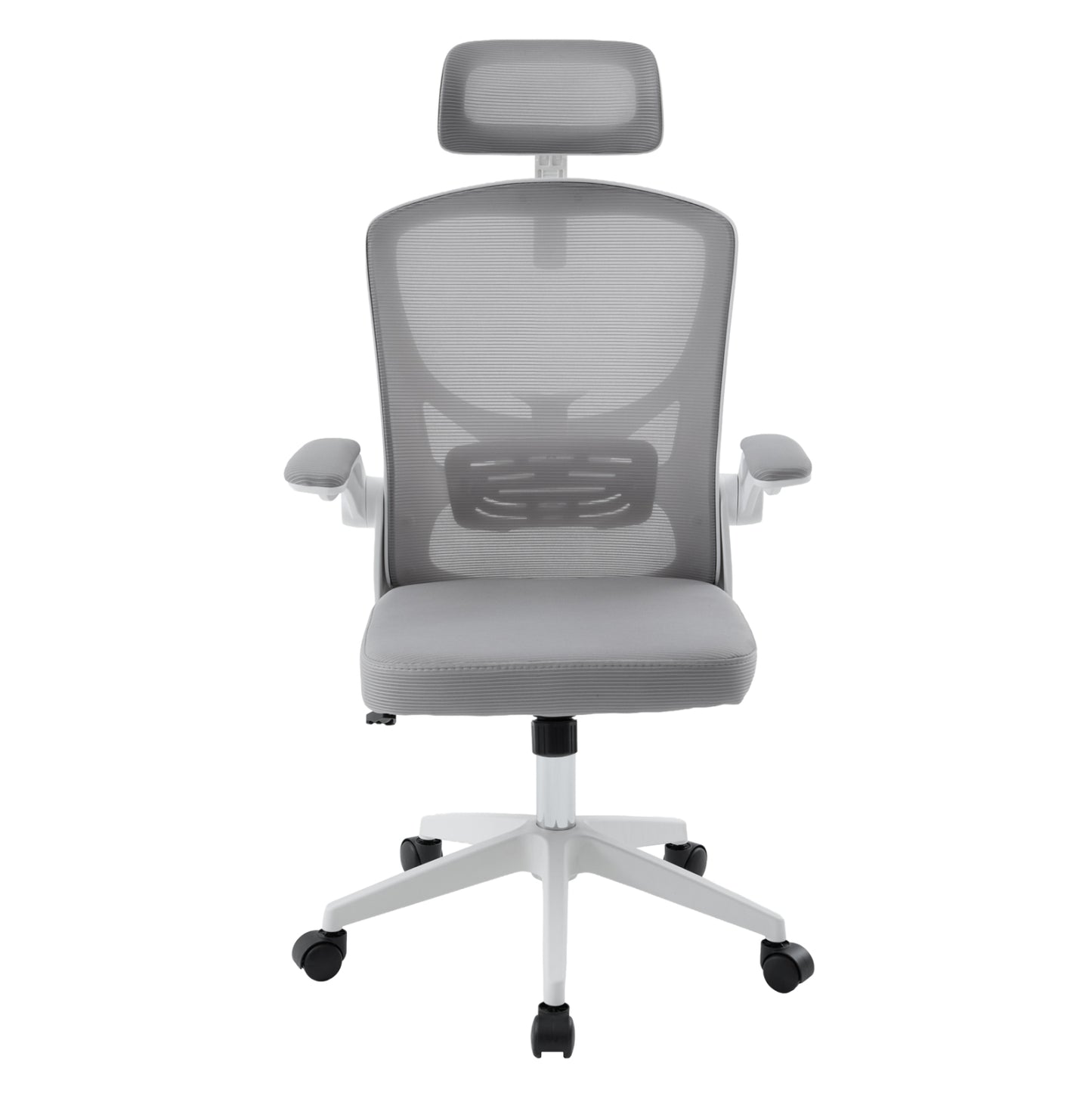 Office Chair Floater Hm1230.02 White Pp--light Grey Mesh 62x62x106-116hcm.