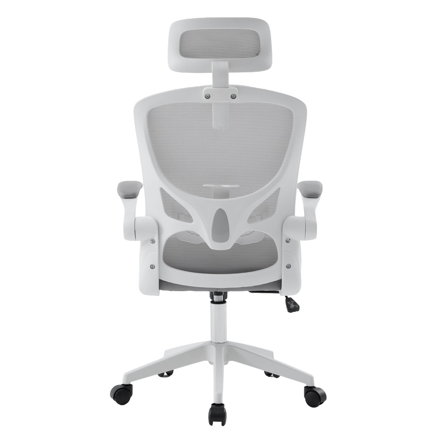 Office Chair Floater Hm1230.02 White Pp--light Grey Mesh 62x62x106-116hcm.
