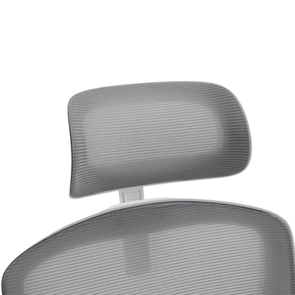 Office Chair Floater Hm1230.02 White Pp--light Grey Mesh 62x62x106-116hcm.