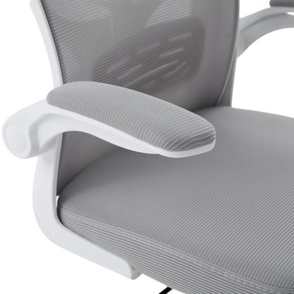 Office Chair Floater Hm1230.02 White Pp--light Grey Mesh 62x62x106-116hcm.